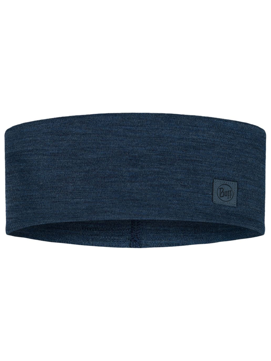 Повязка унисекс Buff Merino Wide Headband solid night blue, р.53-62