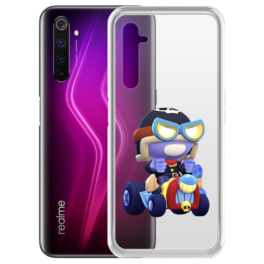 

Чехол-накладка Brawl Stars-Безумный Карл для Realme 6 Pro