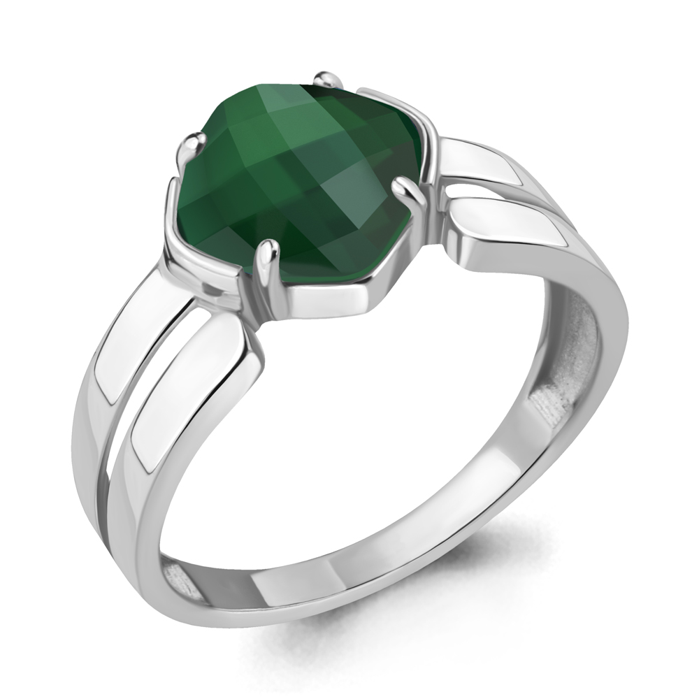

Кольцо из серебра с агатом Aquamarine Aquamarine 6922209_925_р р. 17, 6922209_925_р