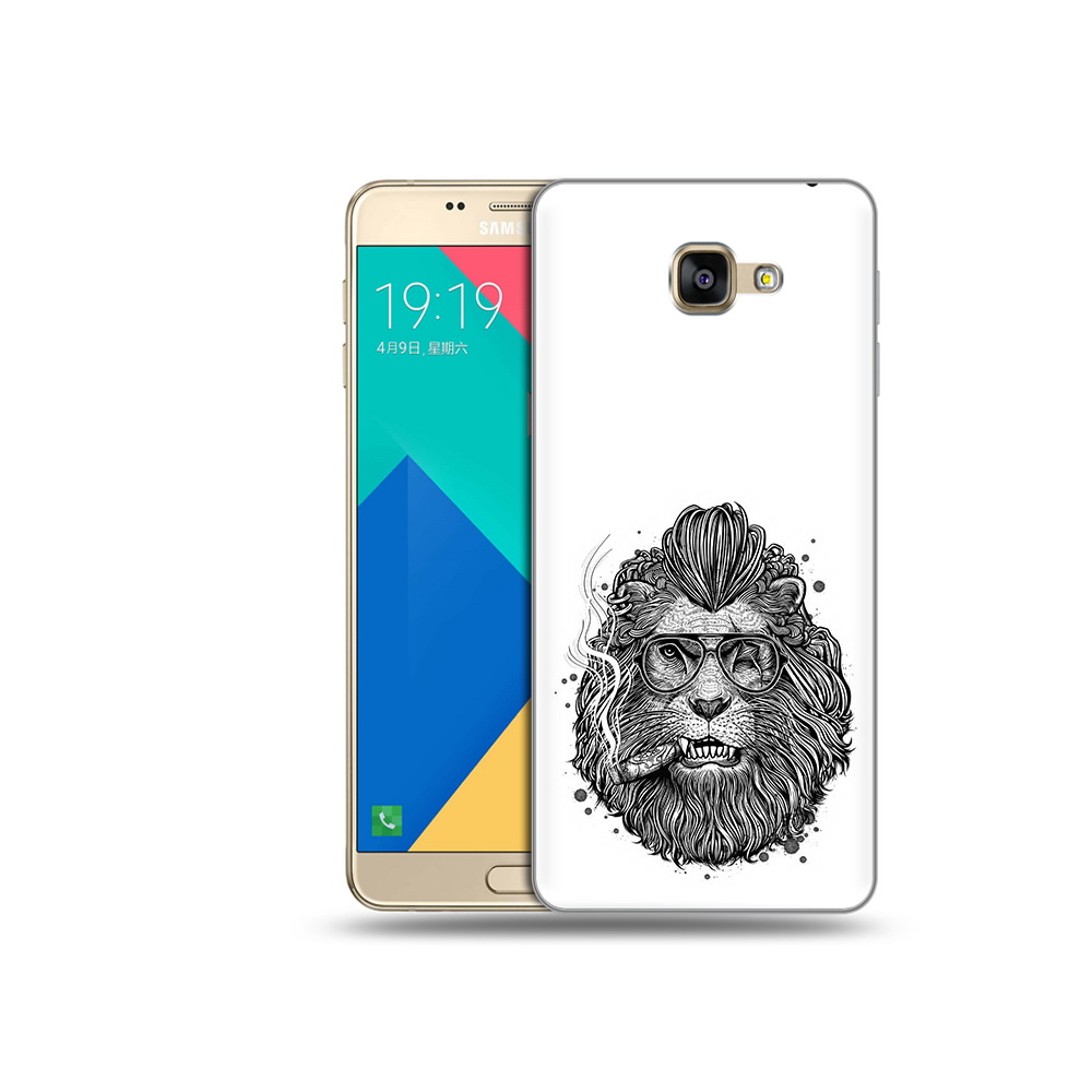 

Чехол MyPads Tocco для Samsung Galaxy A9 курящий лев (PT25200.562.432), Прозрачный, Tocco