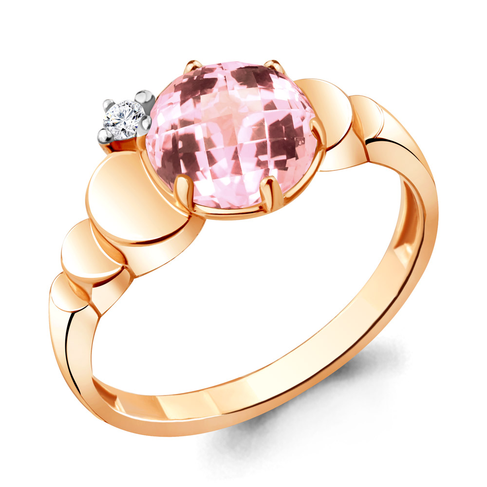 

Кольцо из серебра с фианитом Aquamarine Aquamarine 6921590А_925_з р, 6921590А_925_з