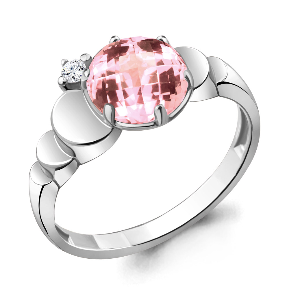 

Кольцо из серебра с фианитом Aquamarine Aquamarine 6921590А_925_р р, 6921590А_925_р