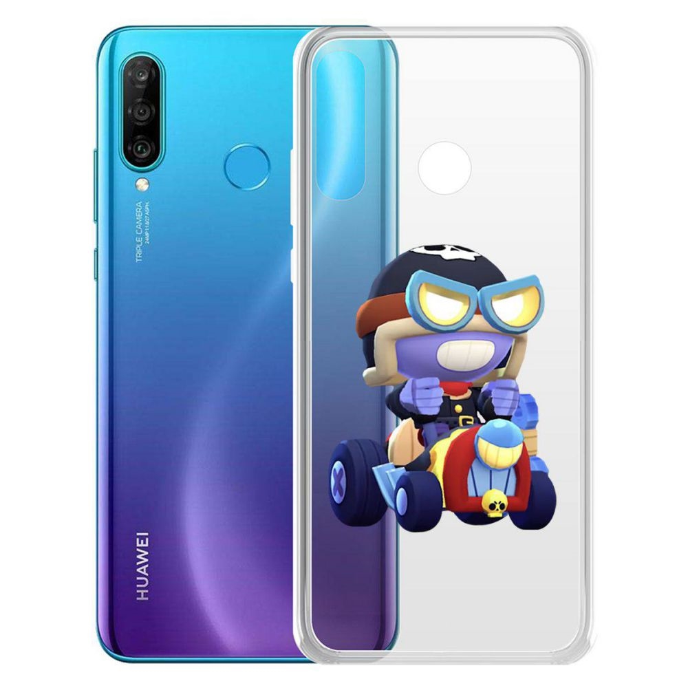 

Чехол-накладка Brawl Stars-Безумный Карл для Huawei P30 Liteor 20 Lite (RU)/20s/20e
