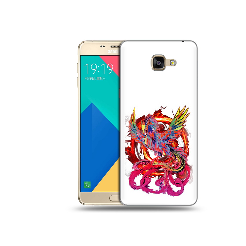 

Чехол MyPads Tocco для Samsung Galaxy A9 красочный феникс (PT25200.562.414), Прозрачный, Tocco
