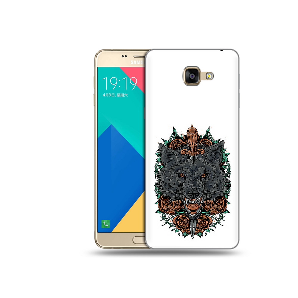 

Чехол MyPads Tocco для Samsung Galaxy A9 красивый злой волк (PT25200.562.409), Прозрачный, Tocco