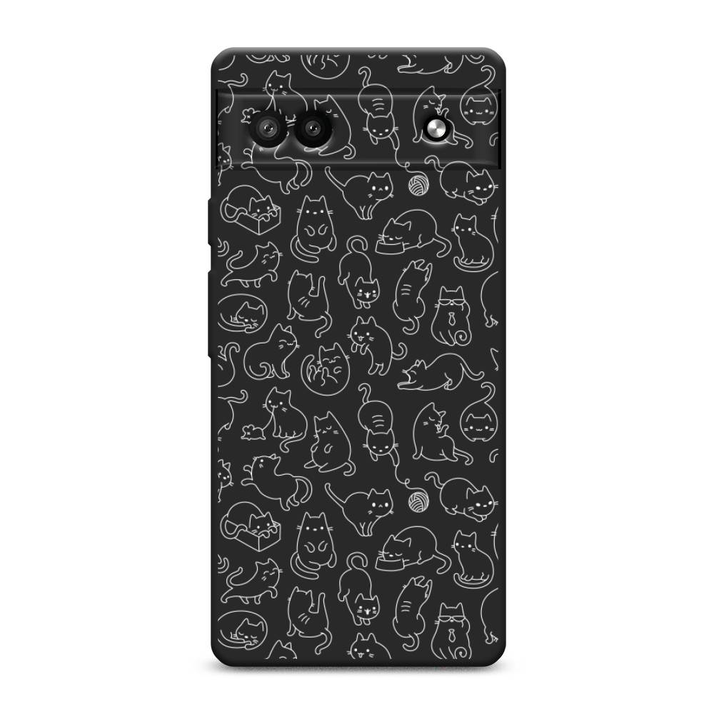 

Чехол Awog 271152-1 для Google Pixel 6A "Шкодливые котики", Прозрачный;бежевый, 271152-1