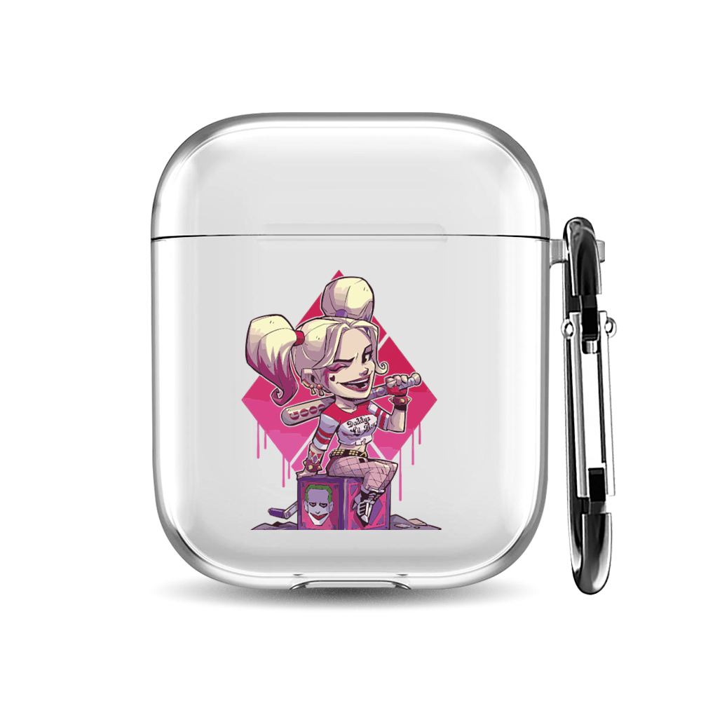 

Силиконовый чехол для наушников Airpods 1/2 "Харли daufman", AIPC-410-9A-1