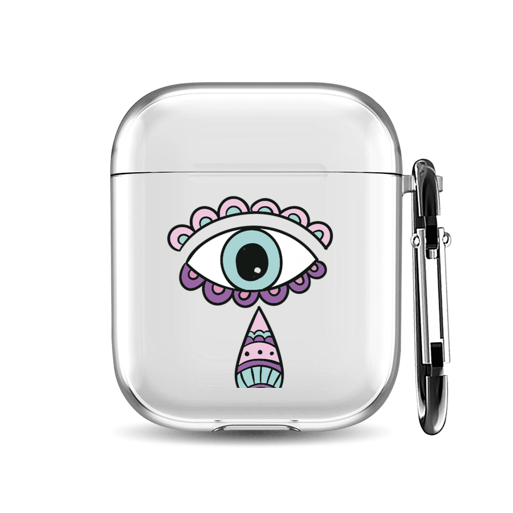 

Силиконовый чехол для наушников Airpods 1/2 "Всевидящее око слеза", AIPC-410-9A-1