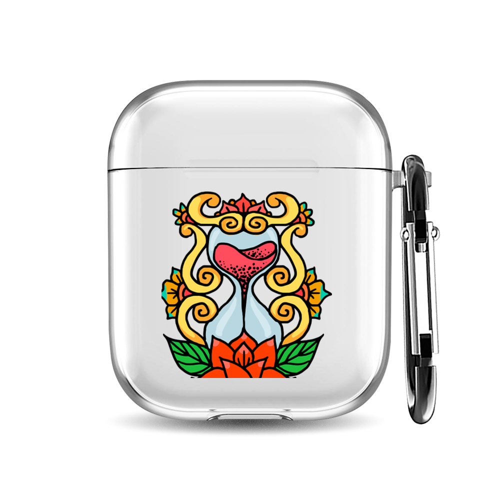 

Силиконовый чехол для наушников Airpods 1/2 "Песочные часы", AIPC-410-9A-1