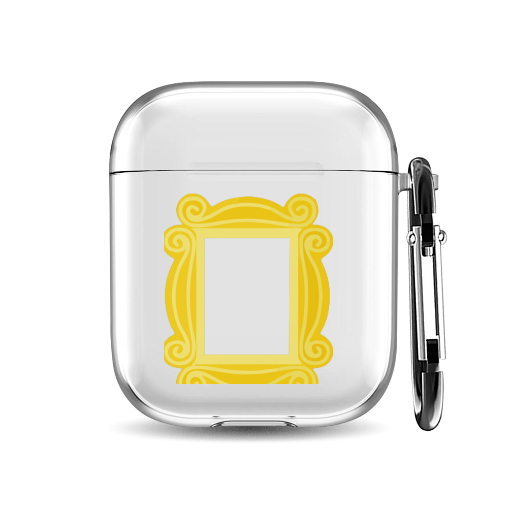 

Силиконовый чехол для наушников Airpods 1/2 "Friends рамка", AIPC-410-9A-1
