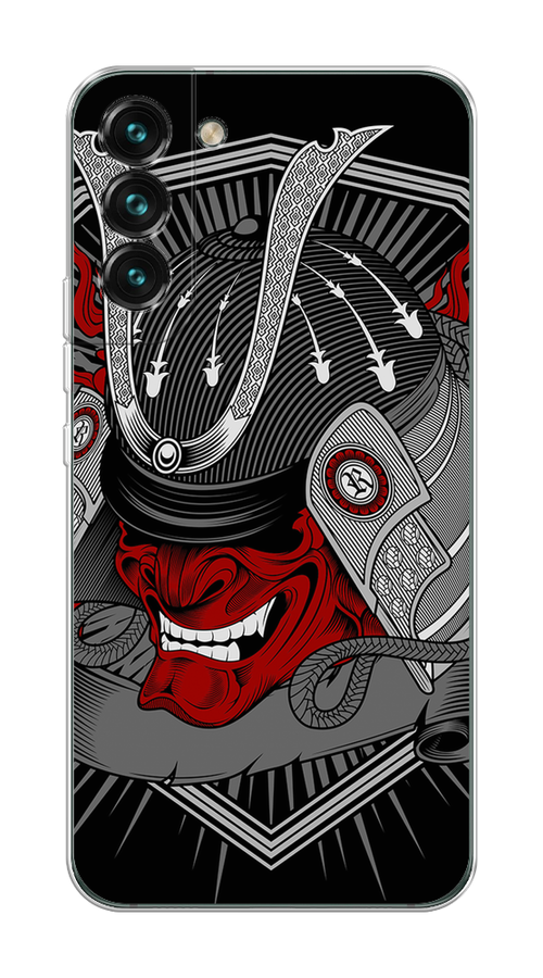 

Чехол на Samsung Galaxy S22 "Красная маска самурая", Белый;красный;черный, 2103850-4