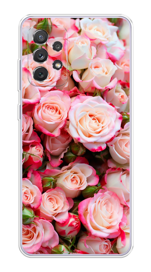 

Чехол на Samsung Galaxy A73 "Много роз", Розовый, 2104650-2