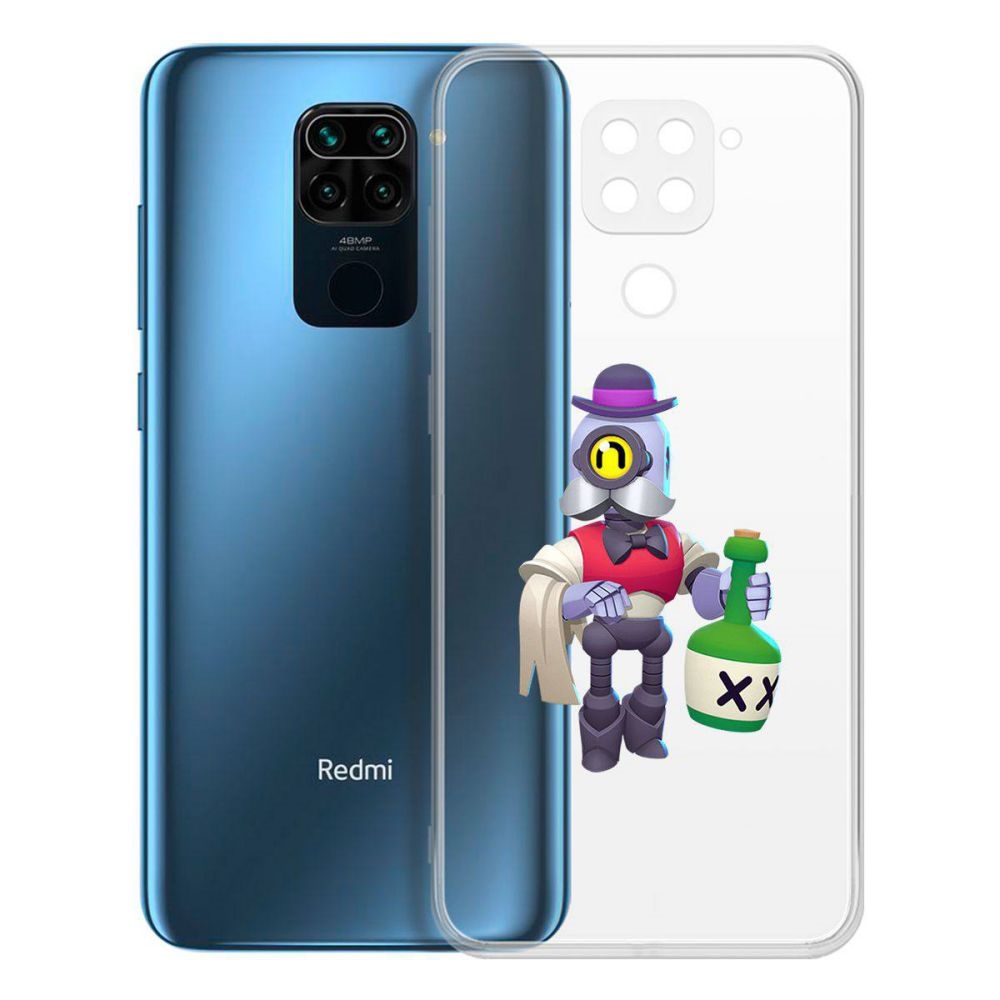 

Чехол-накладка Brawl Stars-Барли для Xiaomi Redmi Note 9