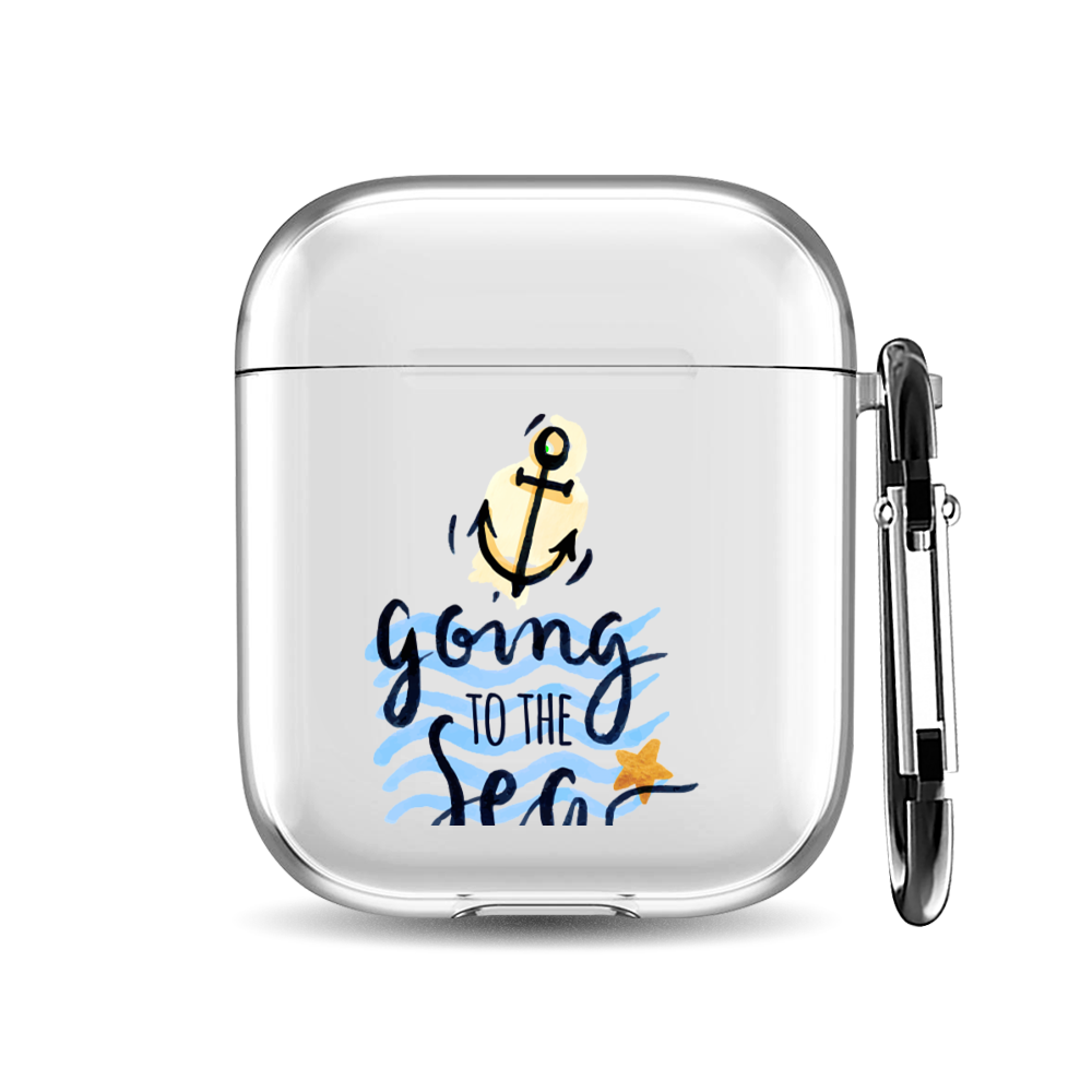 

Силиконовый чехол для наушников Airpods 1/2 "Going to the sea", AIPC-410-9A-1
