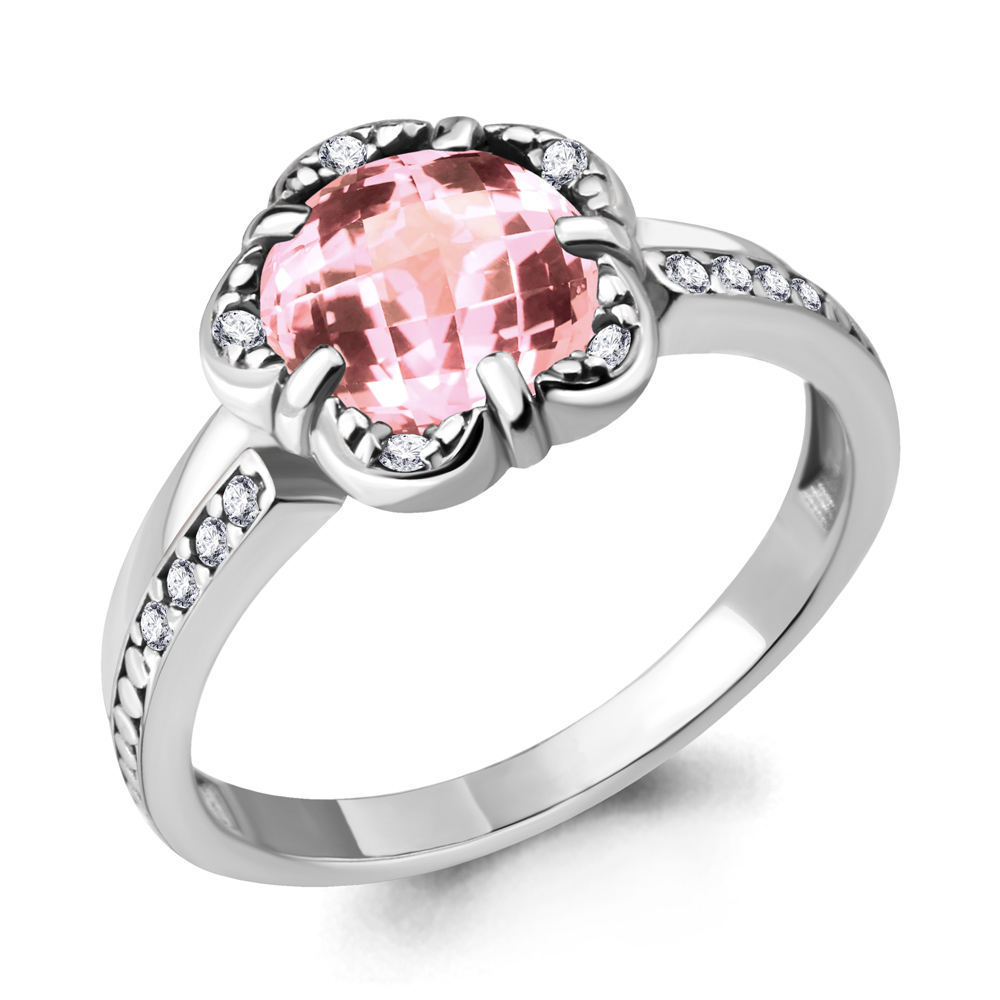 

Кольцо из серебра с фианитом Aquamarine Aquamarine 6921190А_925_р р, 6921190А_925_р