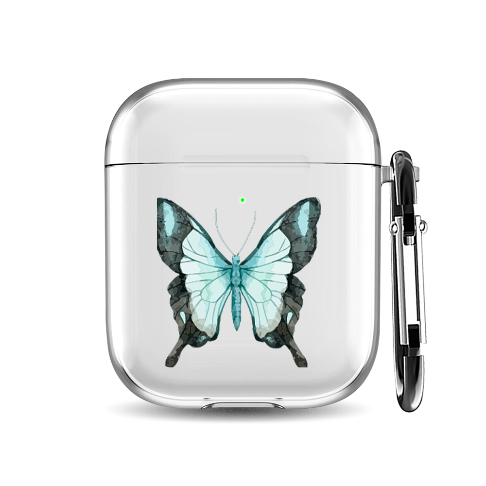 

Силиконовый чехол для наушников Airpods 1/2 "Бабочки в ряд 1", AIPC-410-9A-1