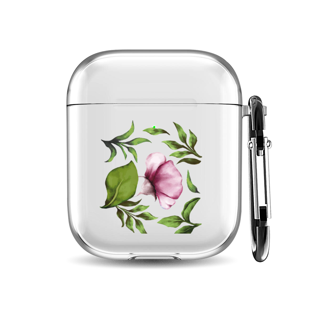 

Силиконовый чехол для наушников Airpods 1/2 "Нежный цветок", AIPC-410-9A-1
