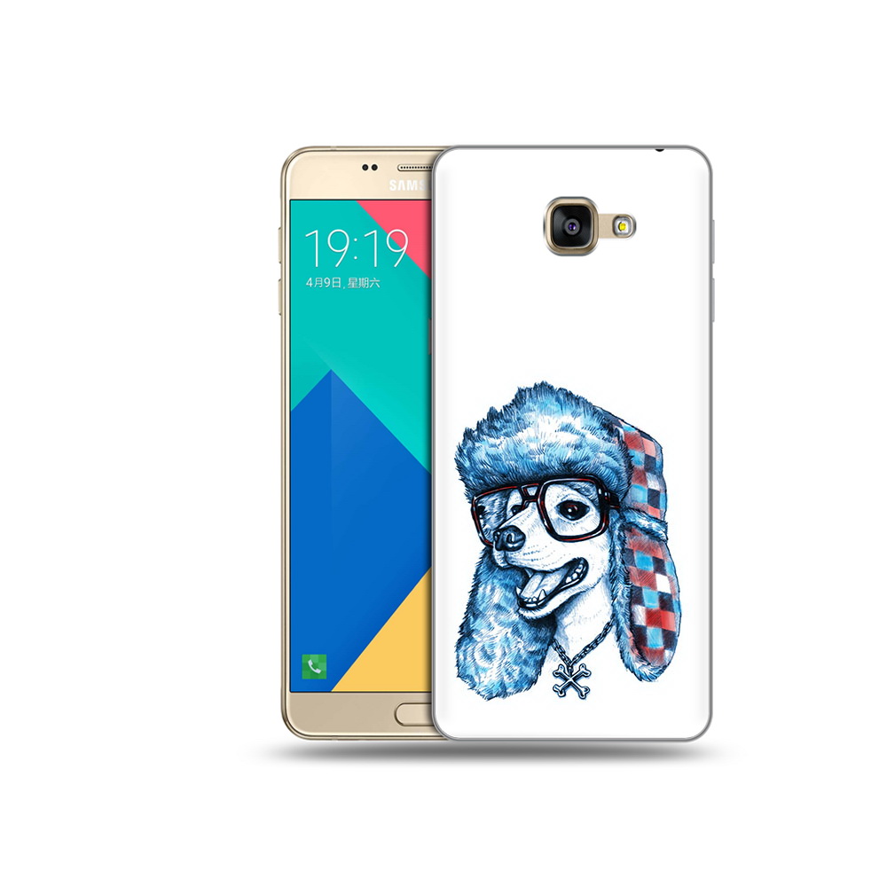 

Чехол MyPads Tocco для Samsung Galaxy A9 зимний пес (PT25200.562.362), Прозрачный, Tocco