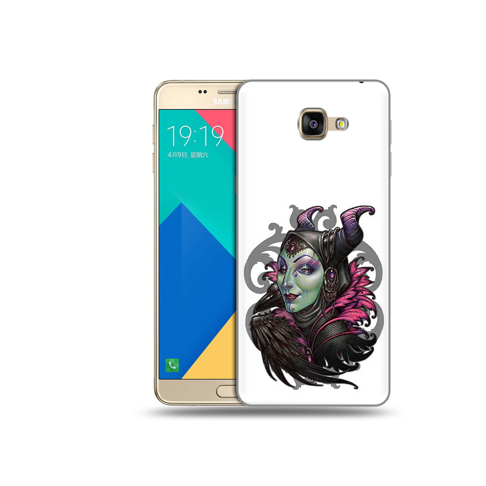 

Чехол MyPads Tocco для Samsung Galaxy A9 зеленая девушка с вороном (PT25200.562.357), Прозрачный, Tocco