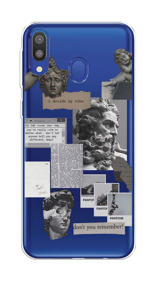 

Чехол на Samsung Galaxy M20 "Коллаж греческие скульптуры", Бежевый;серый, 27450-1