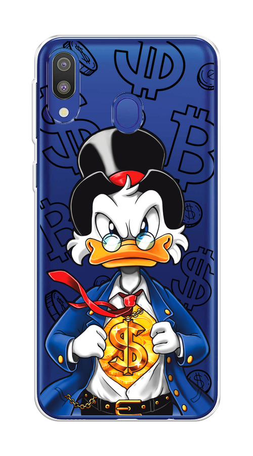 

Чехол на Samsung Galaxy M20 "Scrooge Goldman", Черный;белый;синий, 27450-1