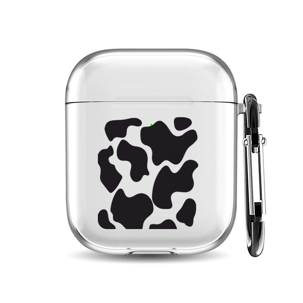 

Силиконовый чехол для наушников Airpods 1/2 "Коровка паттерн", AIPC-410-9A-1