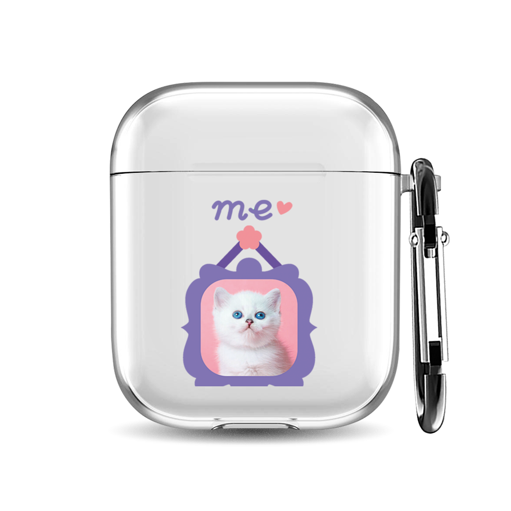 

Силиконовый чехол для наушников Airpods 1/2 "В душе котёнок", AIPC-410-9A-1