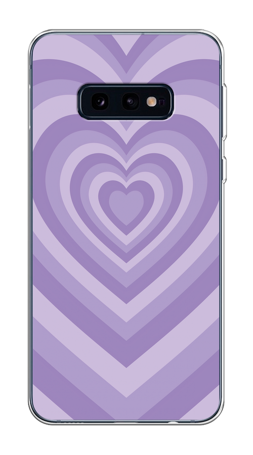 

Чехол на Samsung Galaxy S10E "Violet heart latte", Фиолетовый, 27250-1