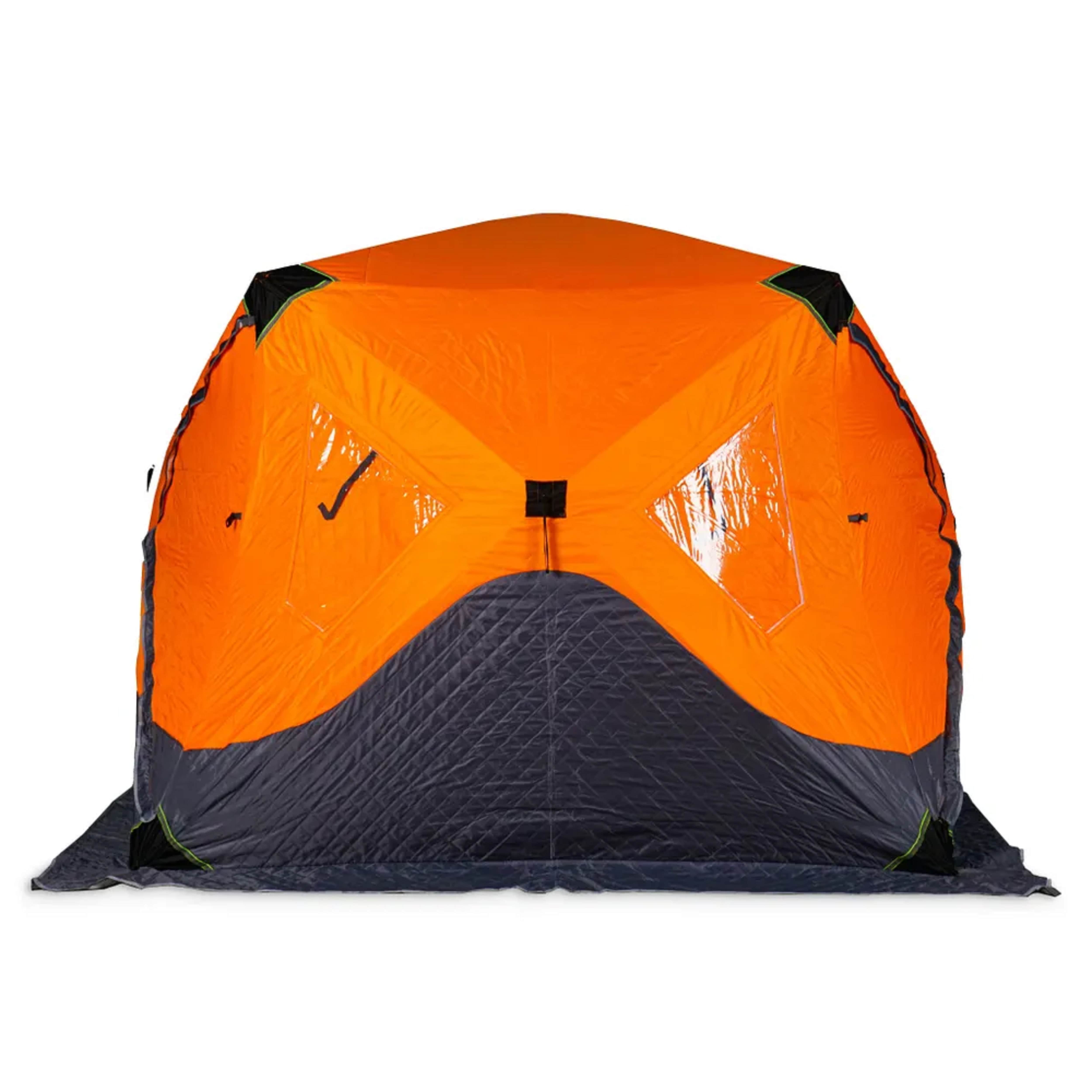 Палатка-куб Trek Tour для зимней рыбалки, серо-оранжевый 240х240х195