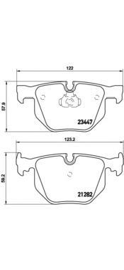 

Комплект тормозных колодок Brembo P06029