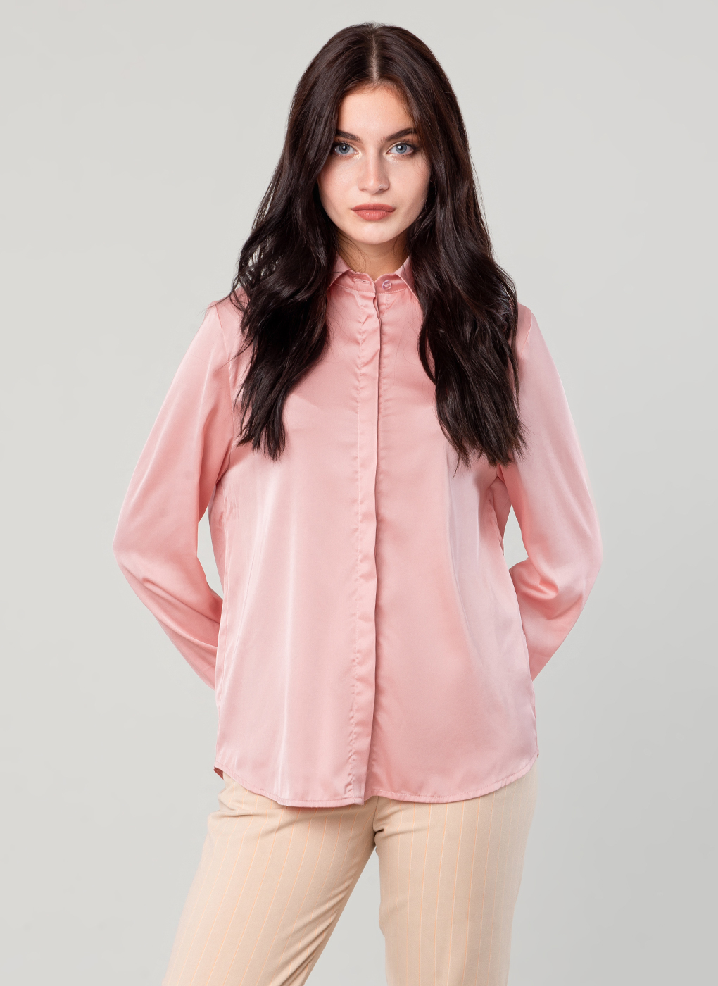 Блуза женская SCANDZA 61656 розовая 54 RU