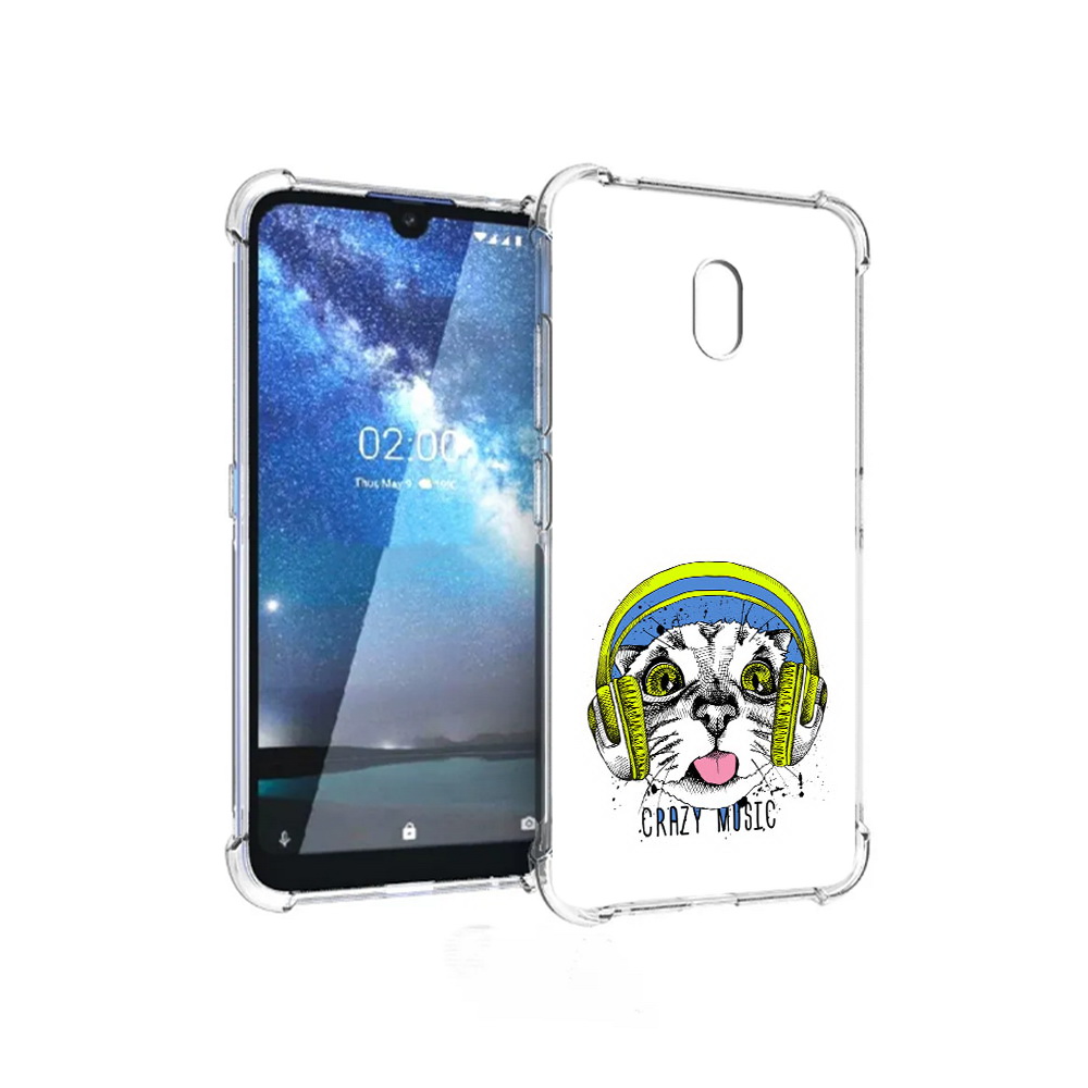 Чехол MyPads Tocco для ZTE Blade L8 кошка в наушниках рисунок (PT136677.443.403)