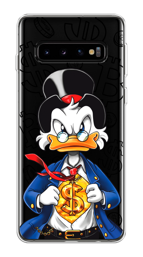 

Чехол на Samsung Galaxy S10 Plus "Scrooge Goldman", Черный;белый;синий, 27150-1