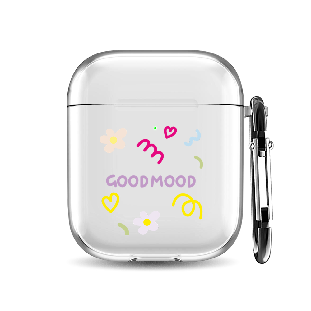 

Силиконовый чехол для наушников Airpods 1/2 "Хорошего настроения", AIPC-410-9A-1