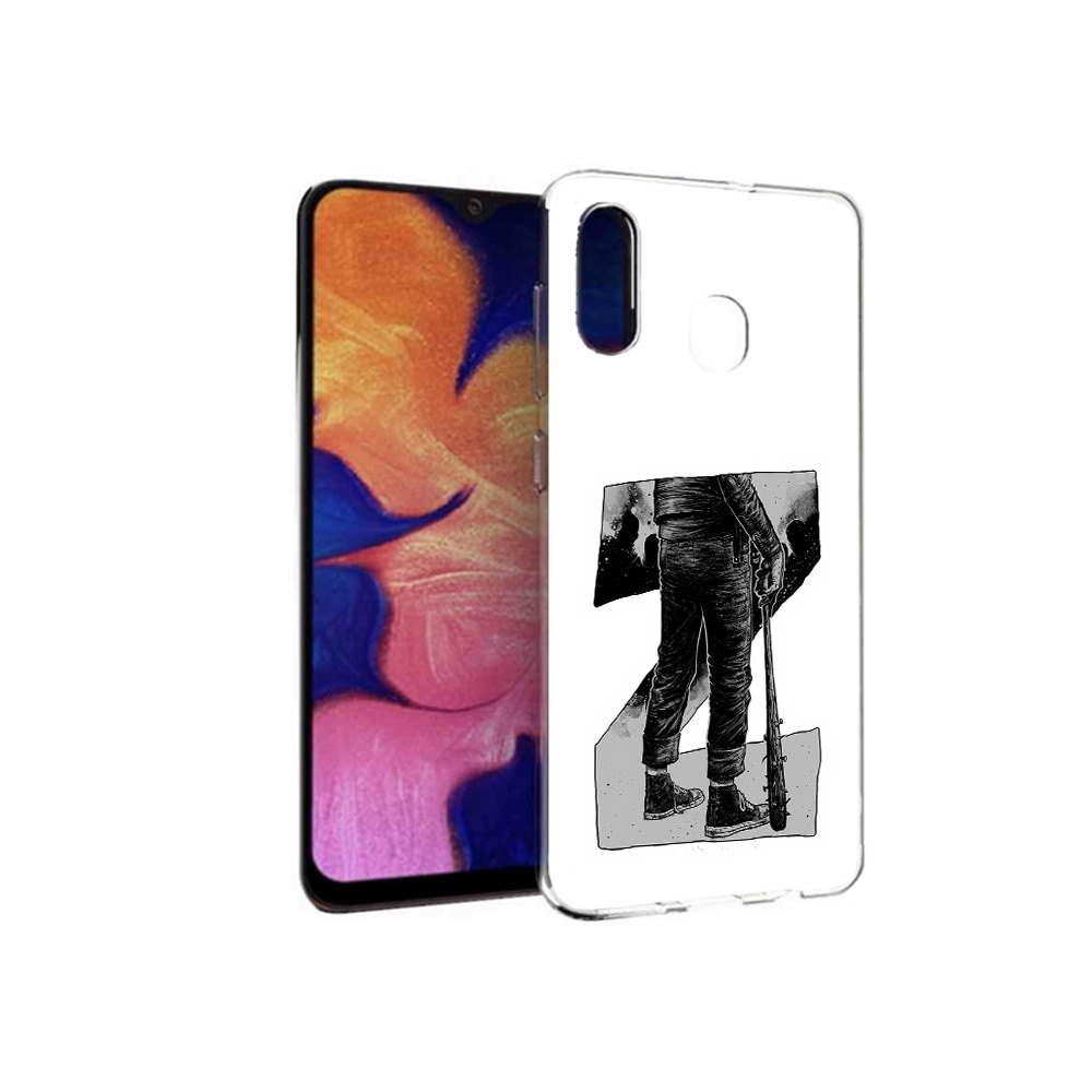 

Чехол MyPads Tocco для Samsung Galaxy A30 воин черно белый (PT126700.499.265), Tocco