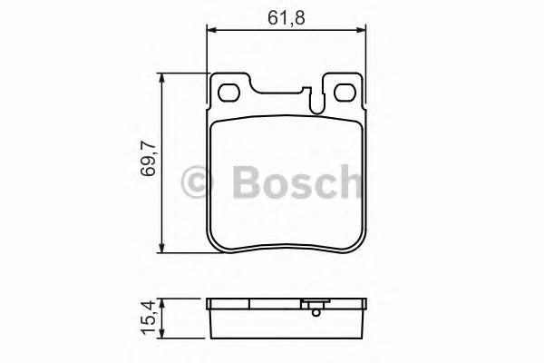 

Тормозные колодки Bosch дисковые задние 0986460965
