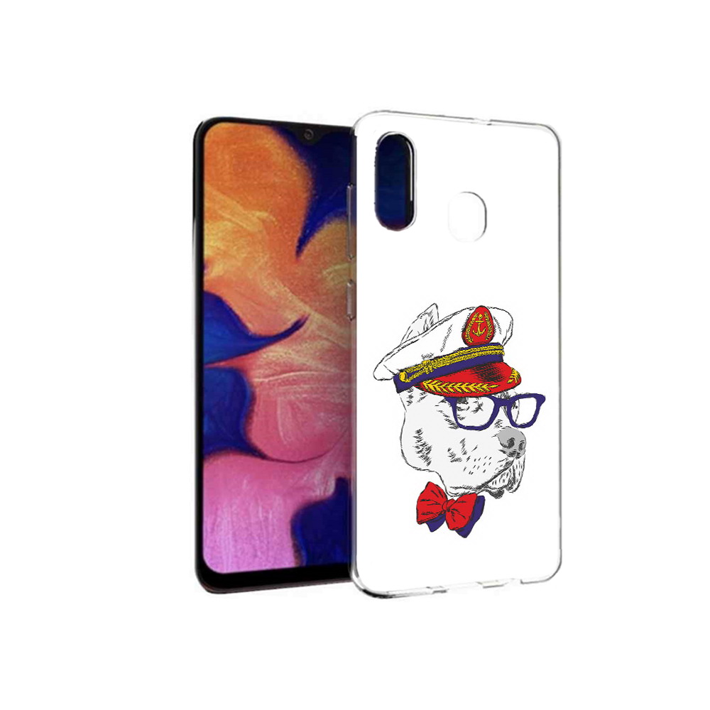 

Чехол MyPads Tocco для Samsung Galaxy A30 бульдог (PT126700.499.251), Прозрачный, Tocco