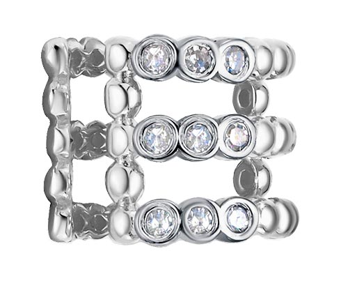 

Серьги женские Vesna jewelry 41211-251-01-01 из белого золота, бриллиант, 41211-251-01-01