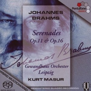 BRAHMS. Serenades Op.11 & Op. 16. / Gewandhaus Orchester Leipzig, KURT MASUR