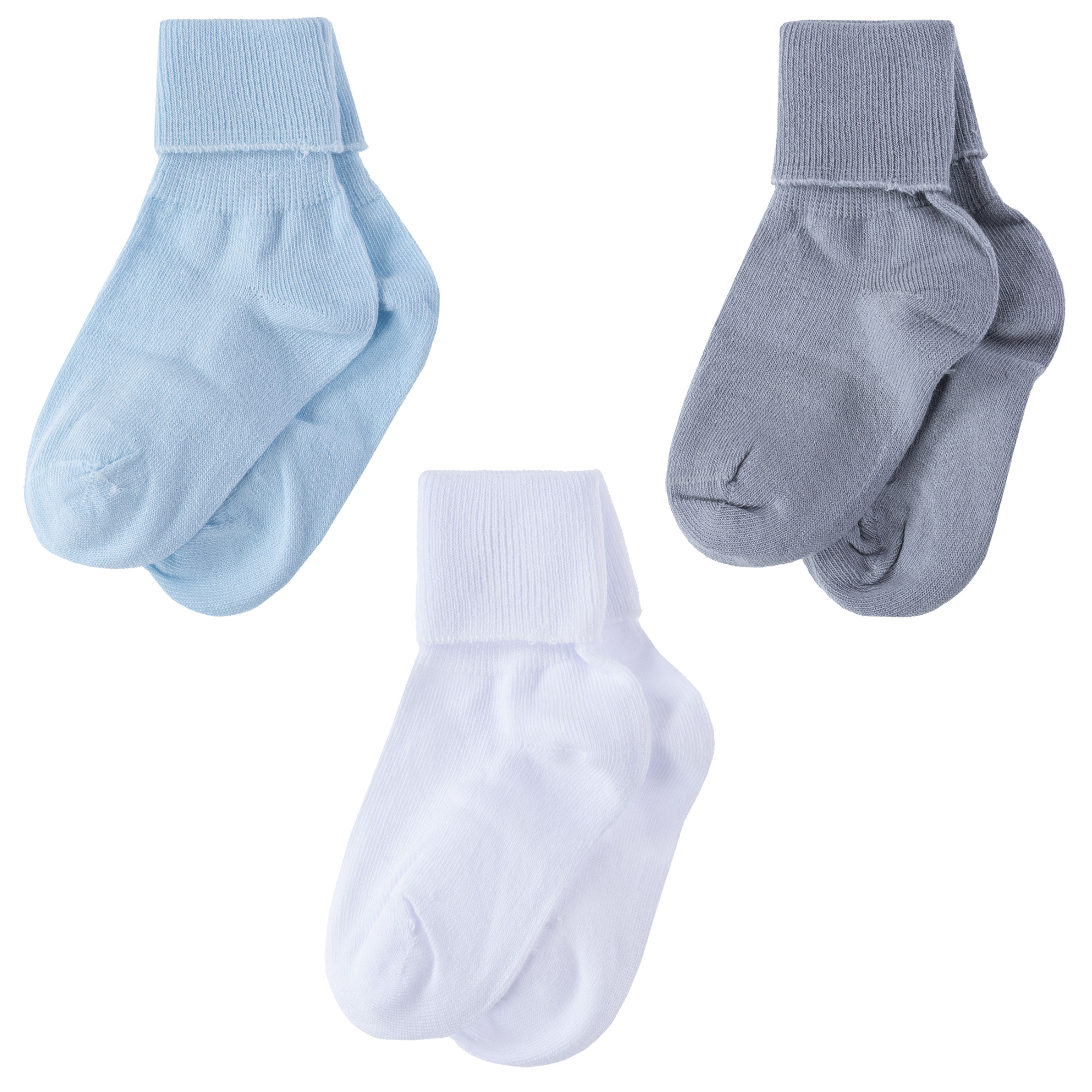 

Носки детские Rusocks Д3-130266М, микс, 45636, Белый;голубой;серый, Д3-130266М