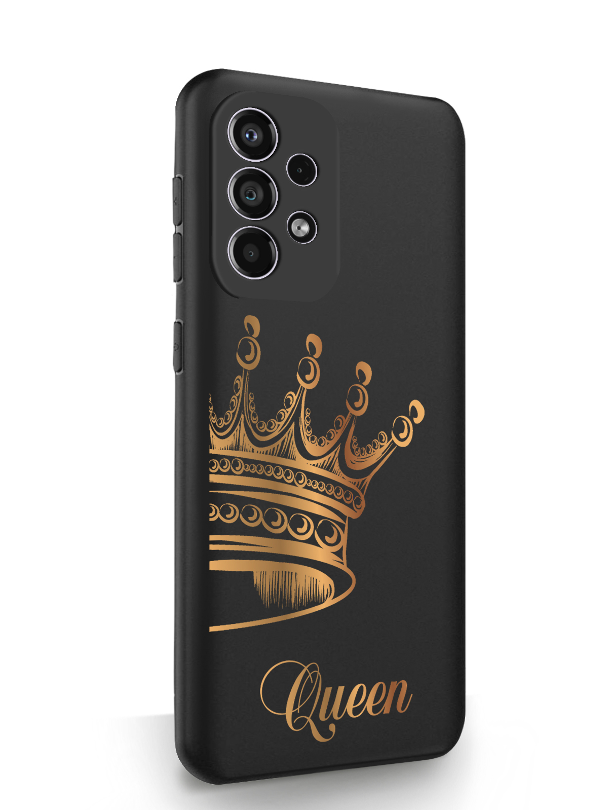 фото Чехол musthavecase для samsung galaxy a33 парный чехол корона queen черный