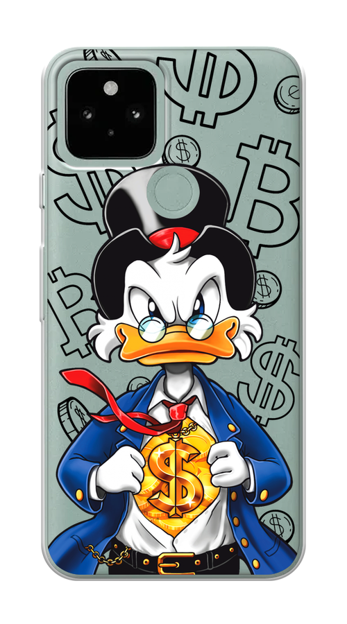 

Чехол на Google Pixel 5 "Scrooge Goldman", Черный;белый;синий, 270750-1