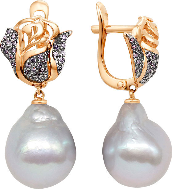 

Серьги из красного золота с жемчугом/фианитом Contessa 21802900-g, 21802900-g