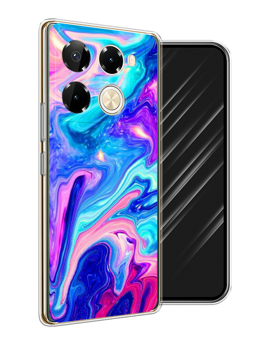 

Чехол Awog на Infinix Note 40 Pro 5G/Note 40 Pro Plus "Потеки краски", Розовый, 3106050-1