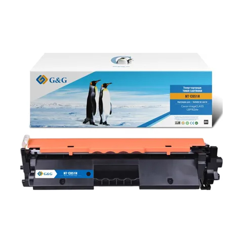 

Картридж для лазерного принтера G&G (GG-C051H) черный, совместимый
