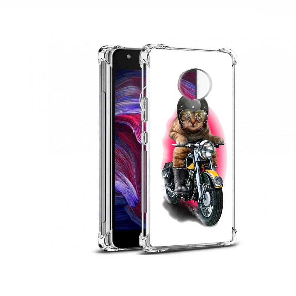 

Чехол MyPads Tocco для Motorola Moto X4 мото-кот (PT96319.371.485), Прозрачный, Tocco
