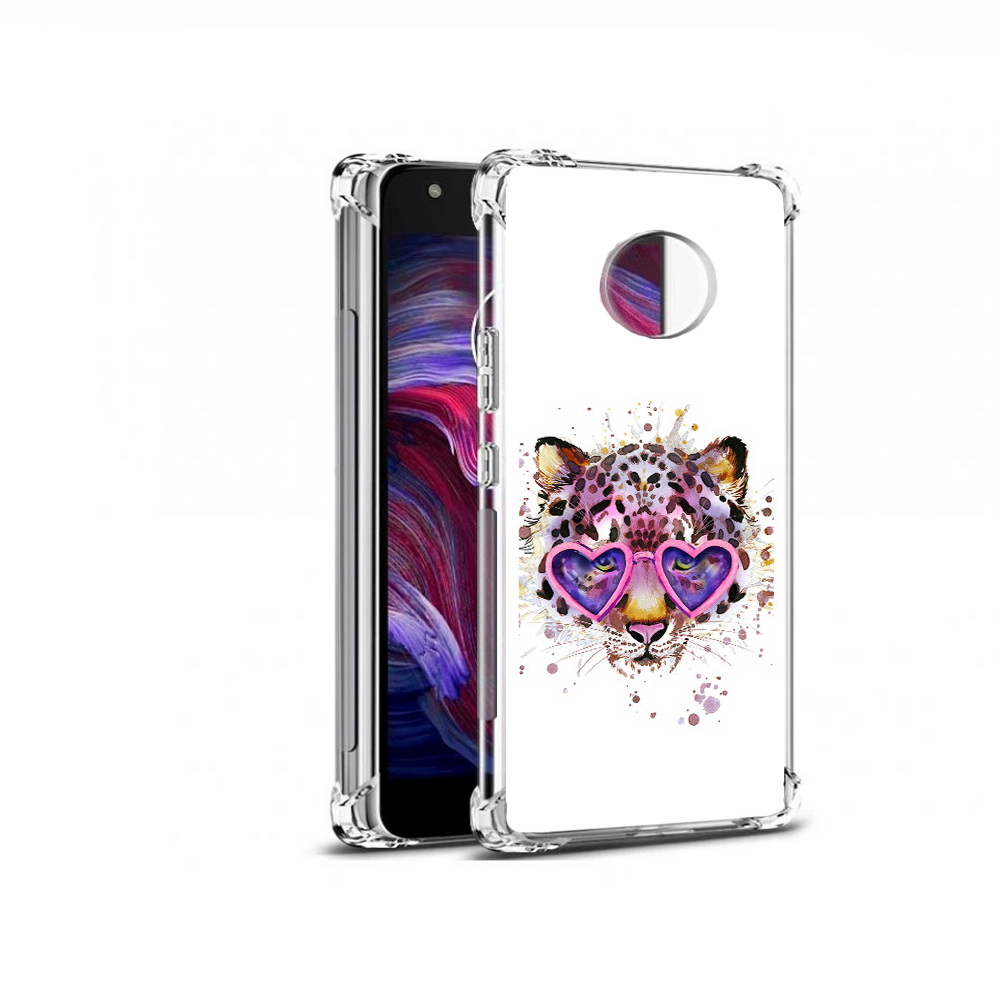 

Чехол MyPads Tocco для Motorola Moto X4 модный леопард (PT96319.371.480), Прозрачный, Tocco