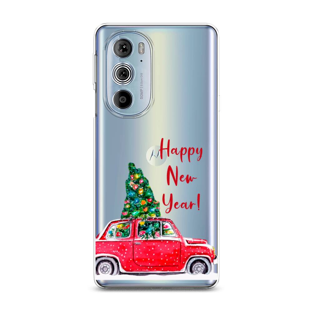 

Чехол на Motorola Edge 30 Pro "Happy New Year", Красный;зеленый, 243350-5
