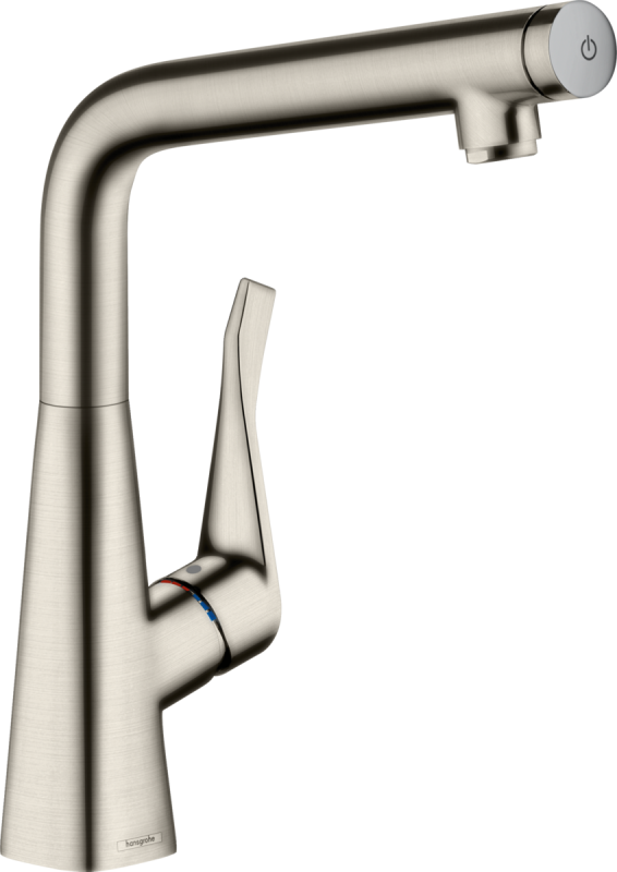 

Смеситель для кухни Hansgrohe Metris Select M71 14785800 сталь, Серебристый, Metris Select M71 14785800 сталь