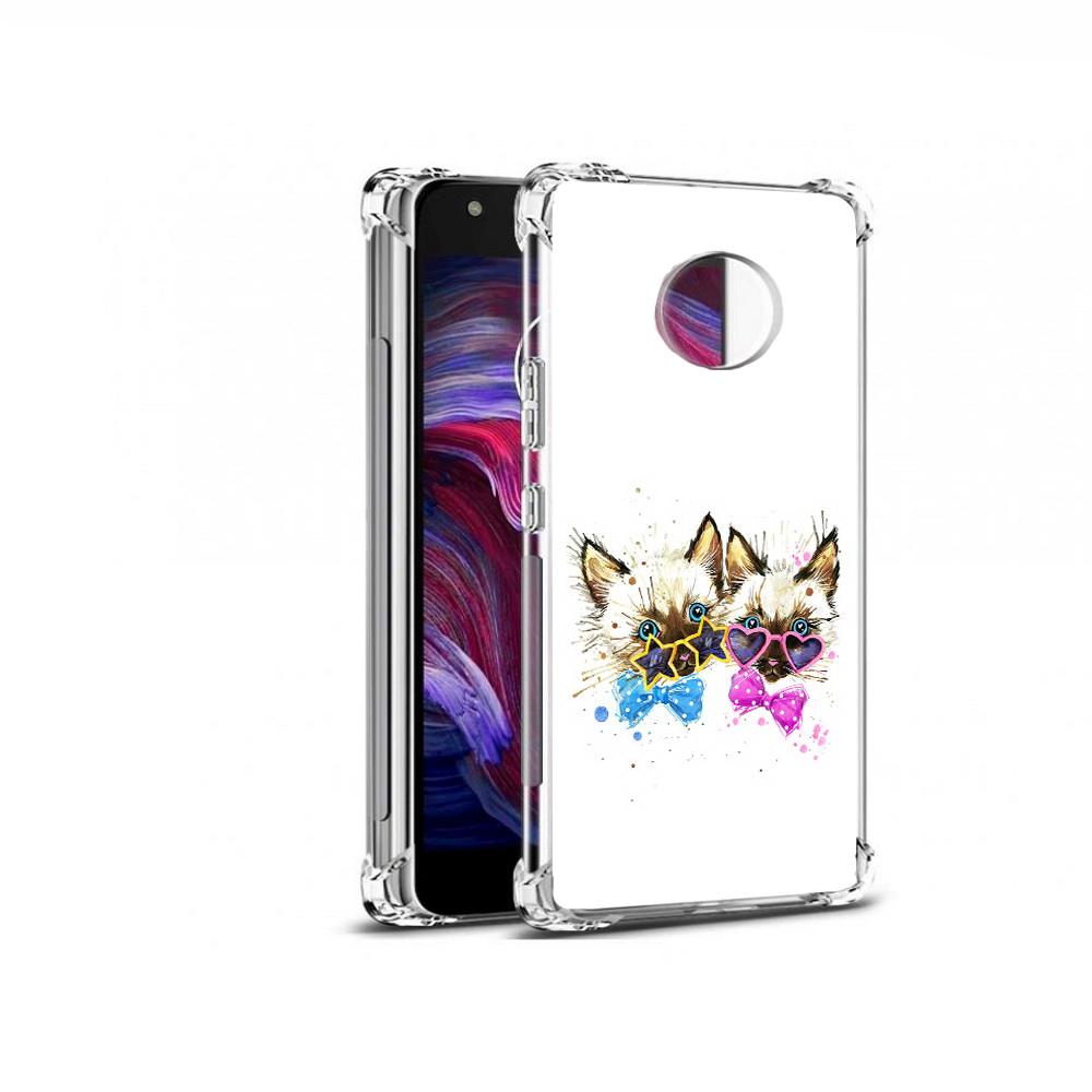 

Чехол MyPads Tocco для Motorola Moto X4 милые котята (PT96319.371.474), Прозрачный, Tocco
